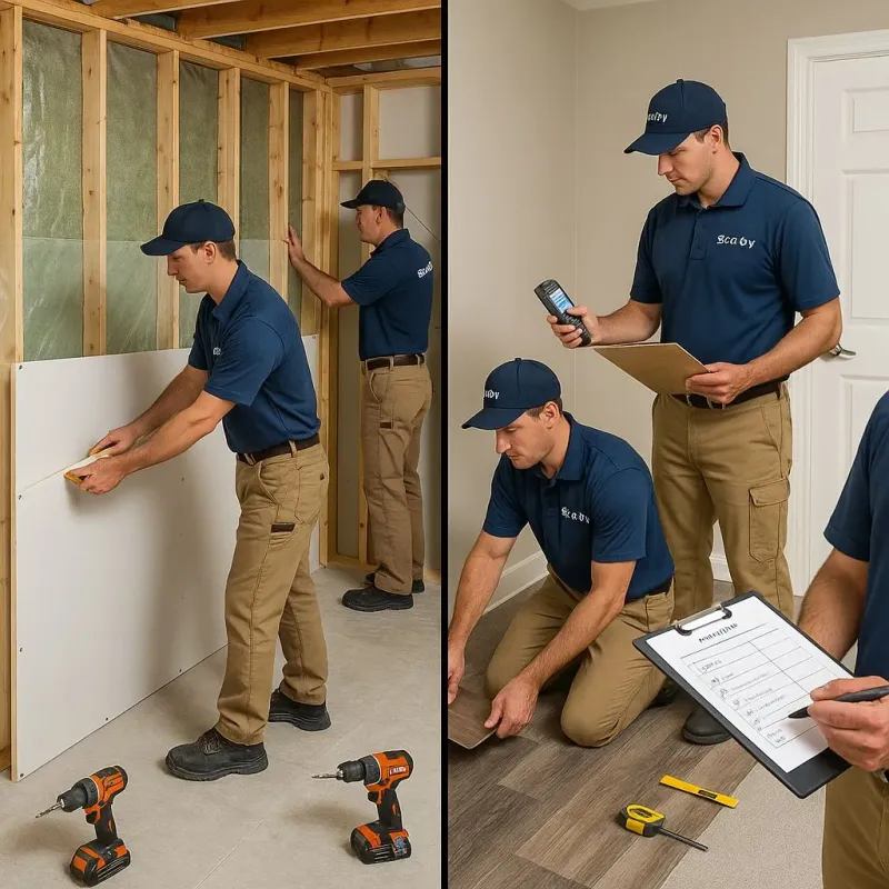 Repairs and Reconstruction process in Brown City, MI